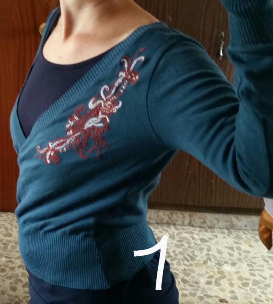 Blue wrap cardigan (2)
